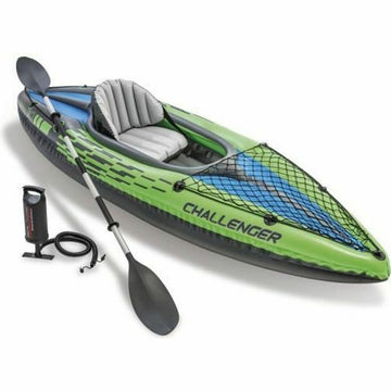 Inflatable Canoe Intex Challenger K1 Green Inflatable 274 x 33 x 76 cm