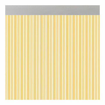 Curtain Acudam Ferrara Doors Yellow Transparent Exterior PVC Aluminium 90 x 210 cm