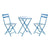 Table set with 2 chairs DKD Home Decor MB-166634 Blue 80 cm 60 x 60 x 70 cm (3 pcs)