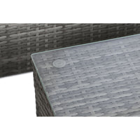 Garden sofa DKD Home Decor Aluminium Crystal synthetic rattan 195 x 130 x 62 cm