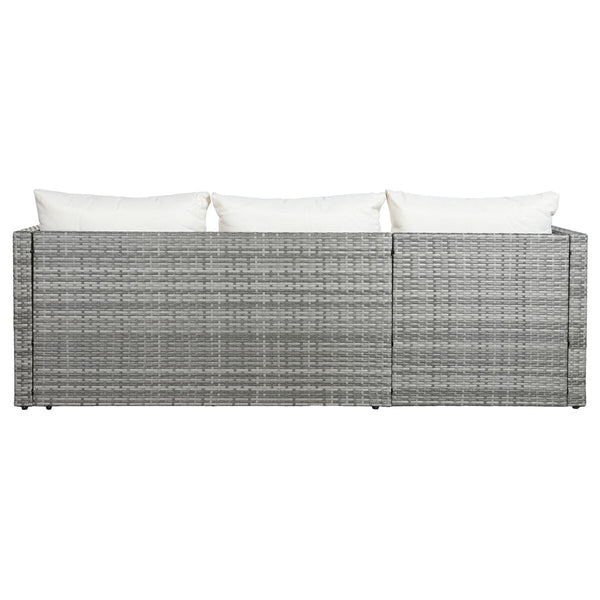 Garden sofa DKD Home Decor Aluminium Crystal synthetic rattan 195 x 130 x 62 cm