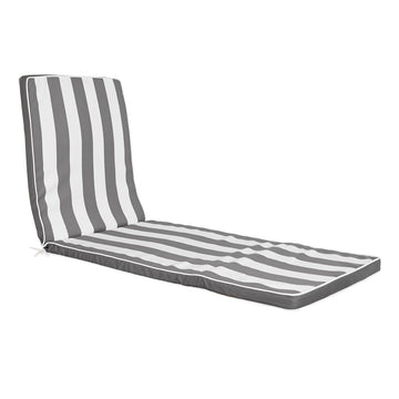 Cushion for lounger DKD Home Decor Hammock White Grey 190 x 60 x 5 cm