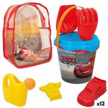 Beach toys set Cars polypropylene (12 Units)