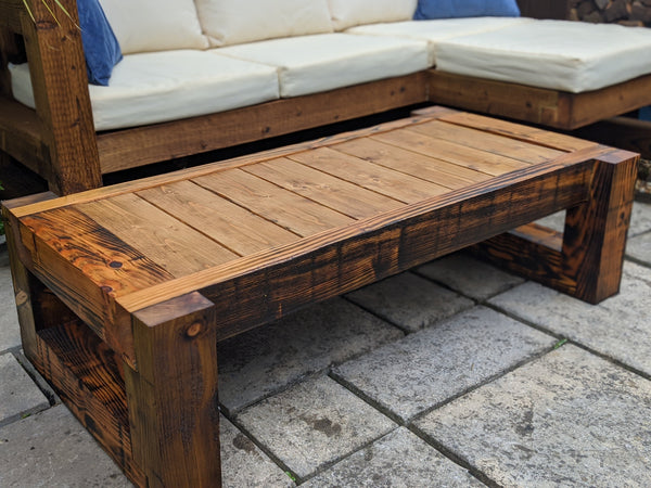 Solid Wood Garden Table/bench