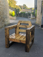 Solid Wood Garden Chair/Lounger