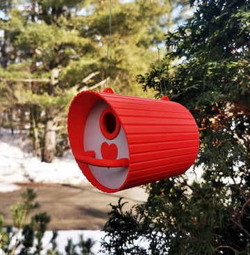 Classic & Simple Bird Box – Cute 3D Printed Outdoor Hanging Bird House | Fun Garden Decor | Gift For Mum | Nest Box