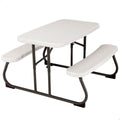 Child's Table Lifetime Cream Foldable Picnic 82,5 x 53,5 x 90 cm Steel Plastic