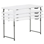 Folding Table Lifetime White 122 x 91,5 x 61 cm Steel HDPE