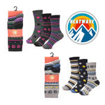 12 Pack Womens Thermal Winter Socks Extra Warm for Cold Weather High Insulation with 2.3 Tog Rating Perfect for Work Boots and Outdoor Activities by Heatwave Thermalwear