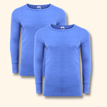 2 Pack Men's Thermal Underwear Long Sleeve Tops Warm Durable Baselayer Insulated Brushed Yarn for Running Hiking Cold Weather Sportswear Durable Winter Clothing Small to XXL White Black Grey Navy by Heatwave Thermalwear