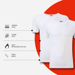 2 Pack Men's Thermal Underwear Long Sleeve Tops Warm Durable Baselayer Insulated Brushed Yarn for Running Hiking Cold Weather Sportswear Durable Winter Clothing Small to XXL White Black Grey Navy by Heatwave Thermalwear