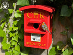 UK Postbox Bird Box | Unique Birdhouse for Gardens & Bird Lovers | Garden Decor | Nest Box | Personalised | Christmas Gift Idea
