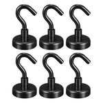 10 Pack Ultra Strong Black Magnetic Hanging Hooks - Elite Outdoor Living