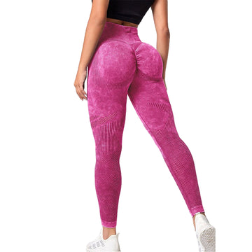 Hollow Design Seamless Leggings High Waist Hip Lifting Running Sports Fitness Yoga Pants Fashion Women's Clothing