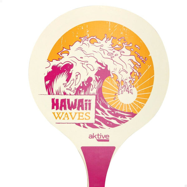 Beach Spades with Ball Aktive Hawai Wood 23,5 x 38 x 0,8 cm (12 Units)