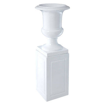 Josten White Planter With Pillar