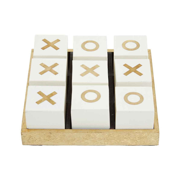 Churchill Games White and Gold Noughts and Crosses - Elite Outdoor Living
