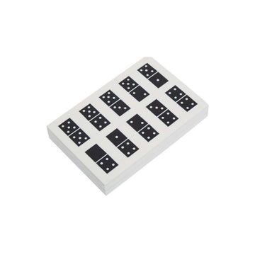 Churchill Games Black and White Rectangular Domino Box