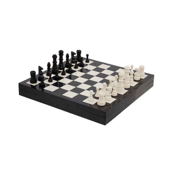 Churchill Games Black and White Chess Set - Elite Outdoor Living