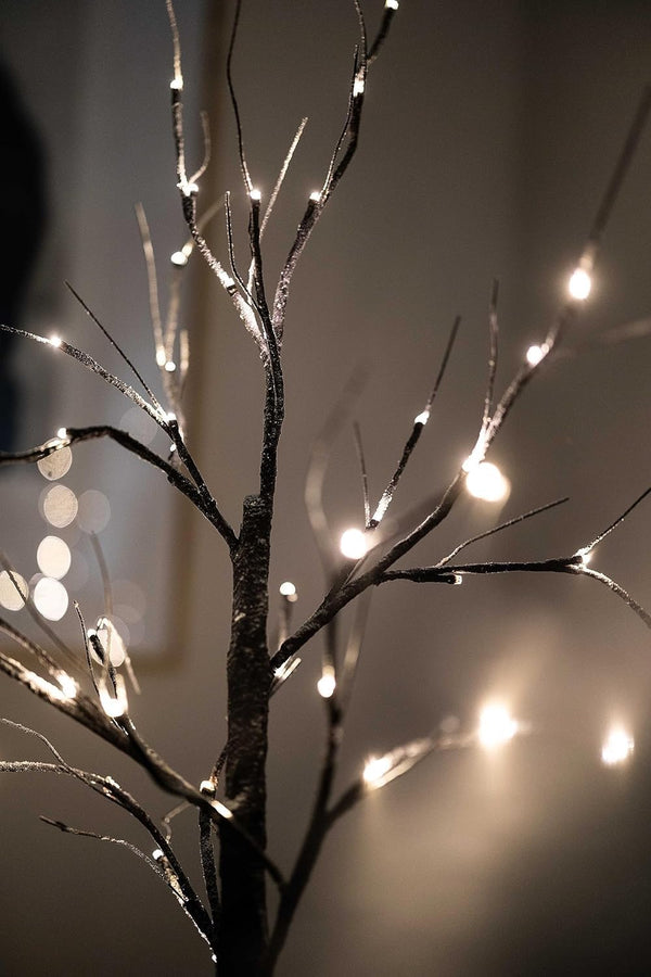 Christmas LED Twig Tree Snow Effect Decoration