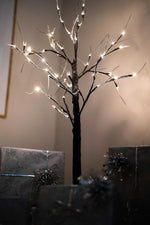 Christmas LED Twig Tree Snow Effect Decoration