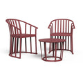 Table set with chairs Resol Raff Burgundy 3 Pieces