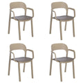 Garden chair Garbar Ona Chocolate Sand polypropylene 56 x 79 x 52 cm (4 Units)