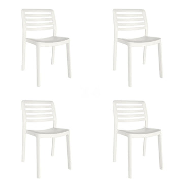 Garden chair Garbar Wind White polypropylene 50 x 78 x 54 cm (4 Units)