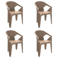 Garden chair Resol Delta Beige Sand polypropylene 53 x 80 x 55 cm (4 Units)