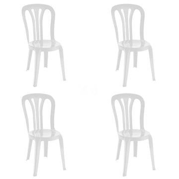 Garden chair Garbar Garrotxa White polypropylene 43 x 89 x 52 cm (4 Units)