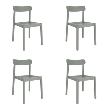 Garden chair Garbar Elba Grey polypropylene 50 x 80 x 53 cm (4 Units)