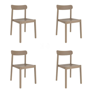 Garden chair Garbar Elba Sand polypropylene 50 x 80 x 53 cm (4 Units)