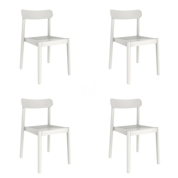 Garden chair Garbar Elba White polypropylene 50 x 80 x 53 cm (4 Units)