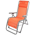 Sun-lounger Aktive textilene Orange 160 x 76 x 52 cm