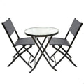 Garden furniture Aktive Table Chair x 2 3 Pieces 60 x 71 x 60 cm 46 x 42 x 82 cm