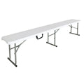 Bench White 181 x 26 x 42 cm