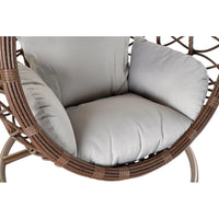 Hanging garden armchair DKD Home Decor Brown Grey Multicolour Dark brown Aluminium synthetic rattan 100 x 78 x 120 cm 100 x 70 x