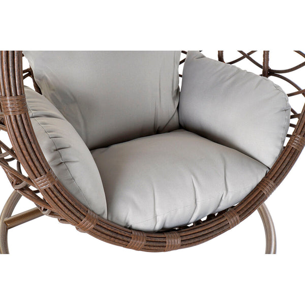 Hanging garden armchair DKD Home Decor Brown Grey Multicolour Dark brown Aluminium synthetic rattan 100 x 78 x 120 cm 100 x 70 x