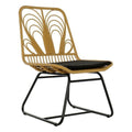Garden chair DKD Home Decor MB-178991 Black Multicolour Natural Metal synthetic rattan 58 x 65 x 89 cm