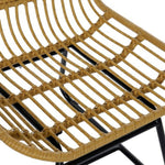 Garden chair DKD Home Decor MB-178991 Black Multicolour Natural Metal synthetic rattan 58 x 65 x 89 cm