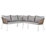 Sofa and table set DKD Home Decor Crystal synthetic rattan Steel (190 x 190 x 70 cm)