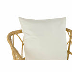 Garden chair DKD Home Decor Brown Metal synthetic rattan White (76 x 74 x 77 cm)