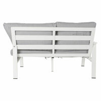 Garden sofa DKD Home Decor Grey 212 x 212 x 86 cm Crystal Aluminium 86 cm