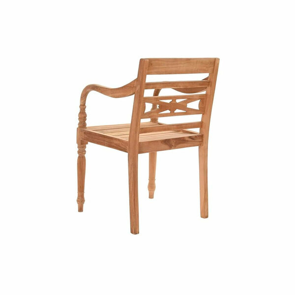 Garden chair DKD Home Decor Brown Teak 54 x 47 x 85 cm (54 x 47 x 85 cm)