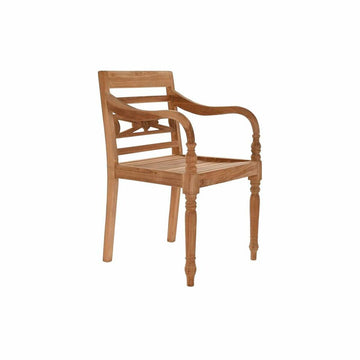 Garden chair DKD Home Decor Brown Teak 54 x 47 x 85 cm (54 x 47 x 85 cm)
