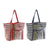 Beach Bag DKD Home Decor 55 x 17 x 35 cm Canvas Red Blue PVC (2 Units)