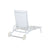 Sun-lounger DKD Home Decor Aluminium White (193 x 70 x 30 cm)