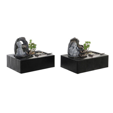 Fountain DKD Home Decor Buddha Resin Oriental 29 x 21 x 23 cm (2 Units)