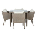 Table set with 4 chairs Home ESPRIT 90 x 90 x 72 cm