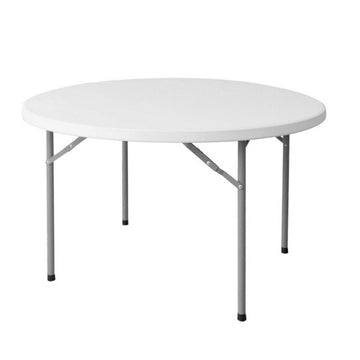 Folding Table Catering White 120 x 120 x 74 cm